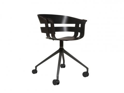Scaun Wick cu roti Negru pentru birou [1]