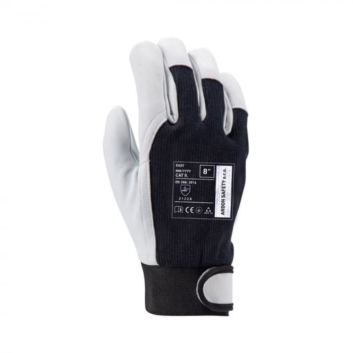 Manusi de protectie din piele de oaie Easy cu manseta velcro [2]