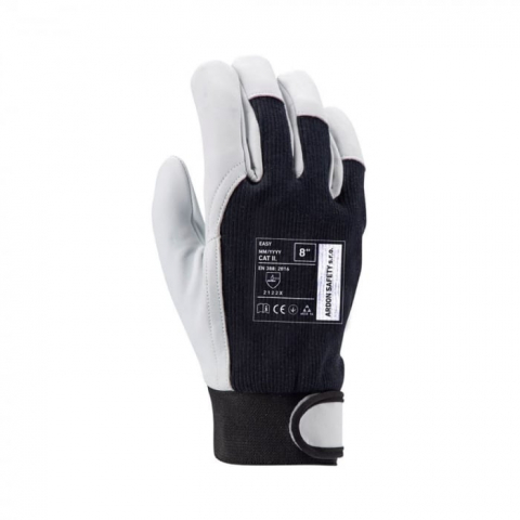 Manusi de protectie din piele de oaie Easy cu manseta velcro [1]