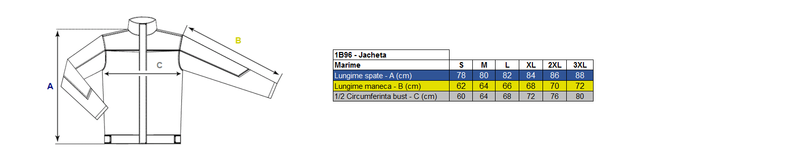 Haina vatuita de iarna Renania Frank, 100% bumbac, 300gr/mp