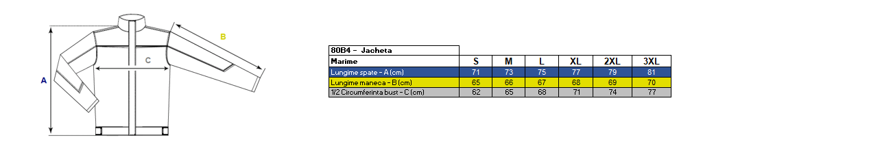 Jacheta vatuita de iarna Andura Winter, 100% poliester