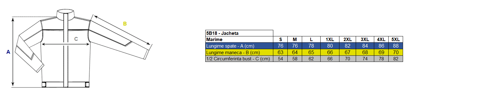 Jacheta reflectorizanta de inalta vizibilitate Roma - Renania