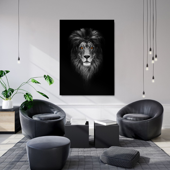 Lion Burning Eyes Portrait [2]