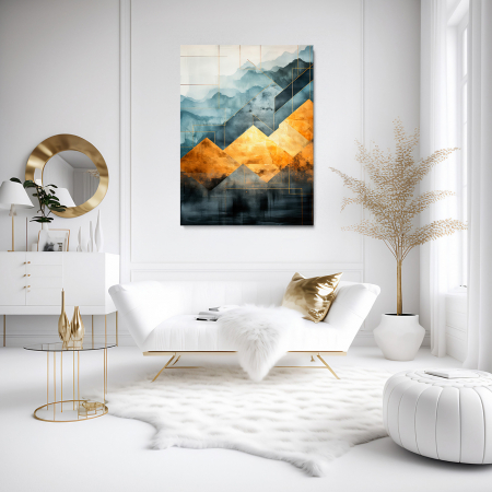 Abstract - flat-mountains-100