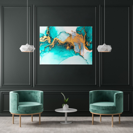 Abstract - Gold Stained