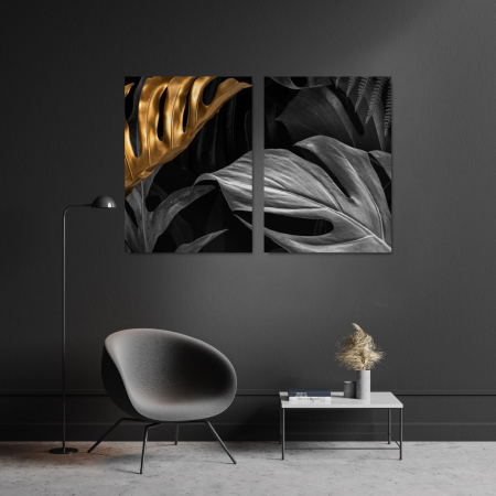 Multicanvas - Golden Leaves