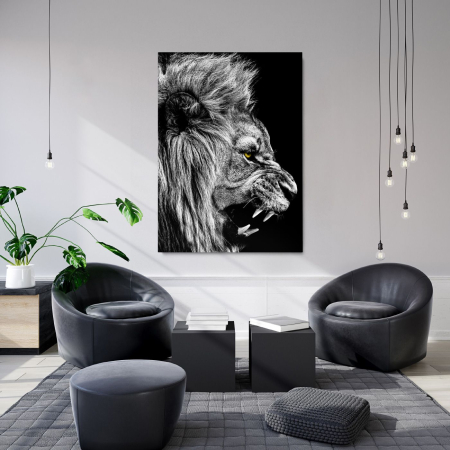 Animals - Roaring Lion Portrait