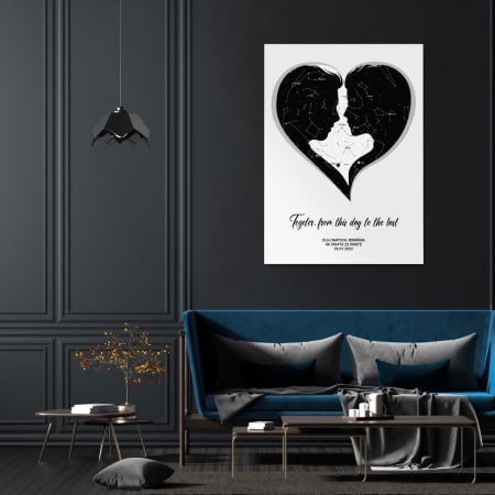 Tablouri personalizate - Sky Couple_white