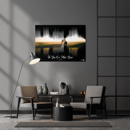 Tablouri personalizate - Sound in the Sky [sound wave]