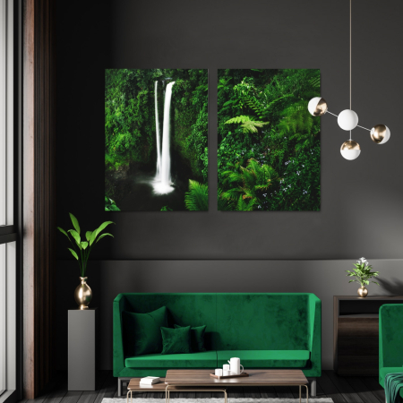 Multicanvas - Waterfall in Samoa