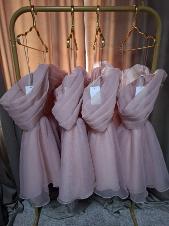 Rochie scurta din organza cu detaliu pe umeri [1]