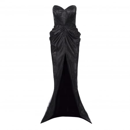 Rochie sirena cu corset din dantela chantilly [7]