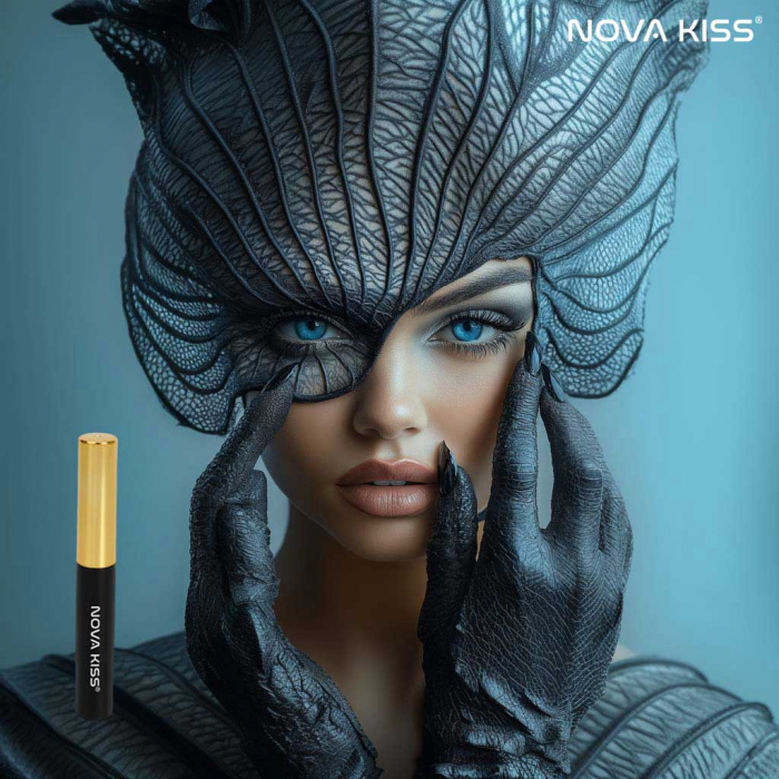 TUS PREMIUM PENTRU OCHI SI APLICAREA GENELOR FALSE CU MAGNETI, NEGRU INTENS, NOVA KISS®, 5 G [3]