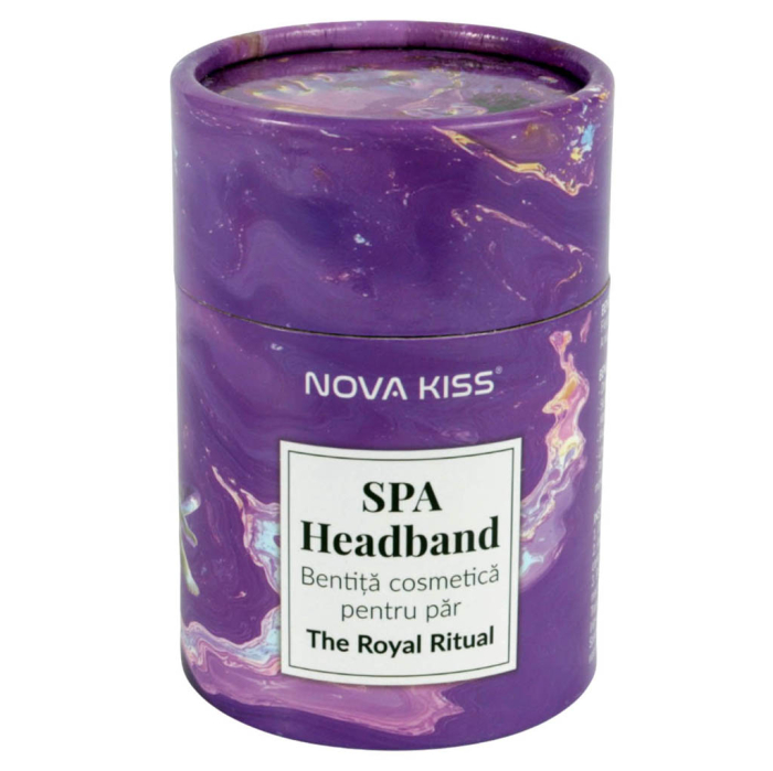 Bentiță Cosmetică pentru Păr NOVA KISS® SPA Headband, The Royal Ritual  [3]