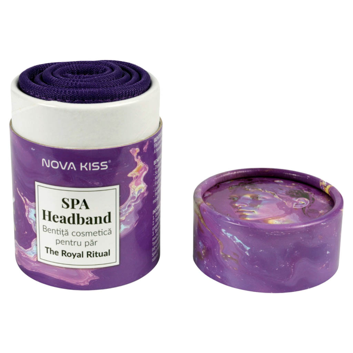 Bentiță Cosmetică pentru Păr NOVA KISS® SPA Headband, The Royal Ritual  [1]