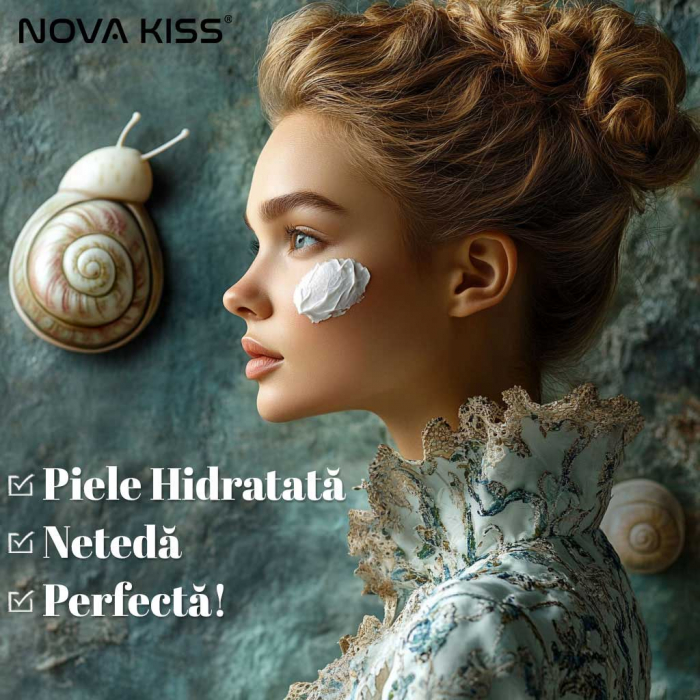 CREMA TEN PREMIUM CU 92% SECRETIE FILTRATA DE MELC, NOVA KISS® ADVANCED SNAIL 92 ALL IN ONE, 100 G [9]