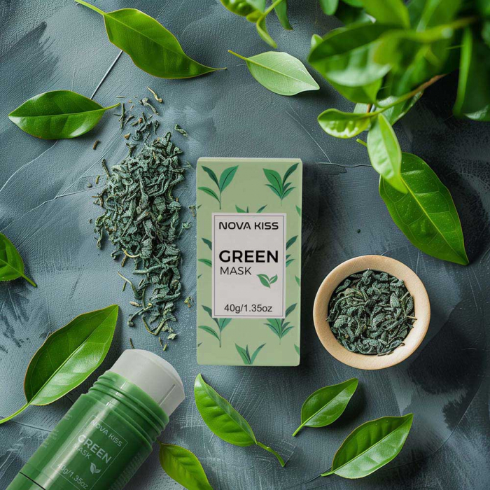MASCA STICK PREMIUM CU EXTRACT DE CEAI VERDE SI ARGILA, IMPOTRIVA ACNEEI, EXCESULUI DE SEBUM, ANTI PUNCTE NEGRE, NOVA KISS® 40G [7]