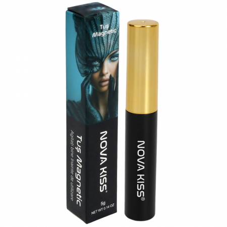 OCHI & GENE - TUS PREMIUM PENTRU OCHI SI APLICAREA GENELOR FALSE CU MAGNETI, NEGRU INTENS, NOVA KISS®, 5 G