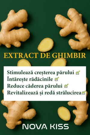 Balsam BioActiv Premium pentru Par cu Ghimbir si Plante Medicinale, Formula Fara Parabeni si SLS, NOVA KISS®, 300 ml [2]