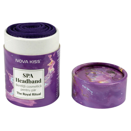 PAR - Bentiță Cosmetică pentru Păr NOVA KISS® SPA Headband, The Royal Ritual 