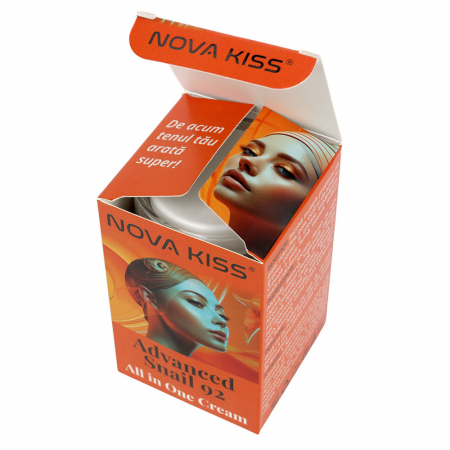 CREMA TEN PREMIUM CU 92% SECRETIE FILTRATA DE MELC, NOVA KISS® ADVANCED SNAIL 92 ALL IN ONE, 100 G [12]