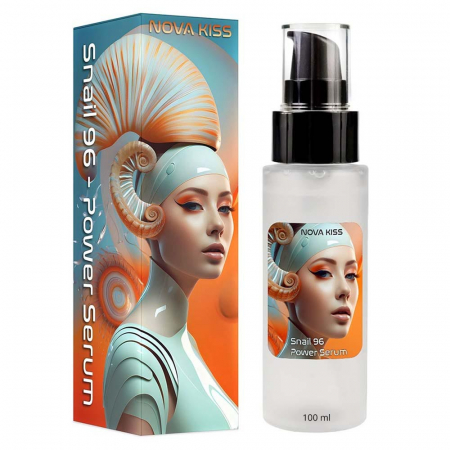 TEN - SER FACIAL PREMIUM CU 96% SECRETIE FILTRATA DE MELC, NOVA KISS® SNAIL 96 POWER SERUM, 100 ML