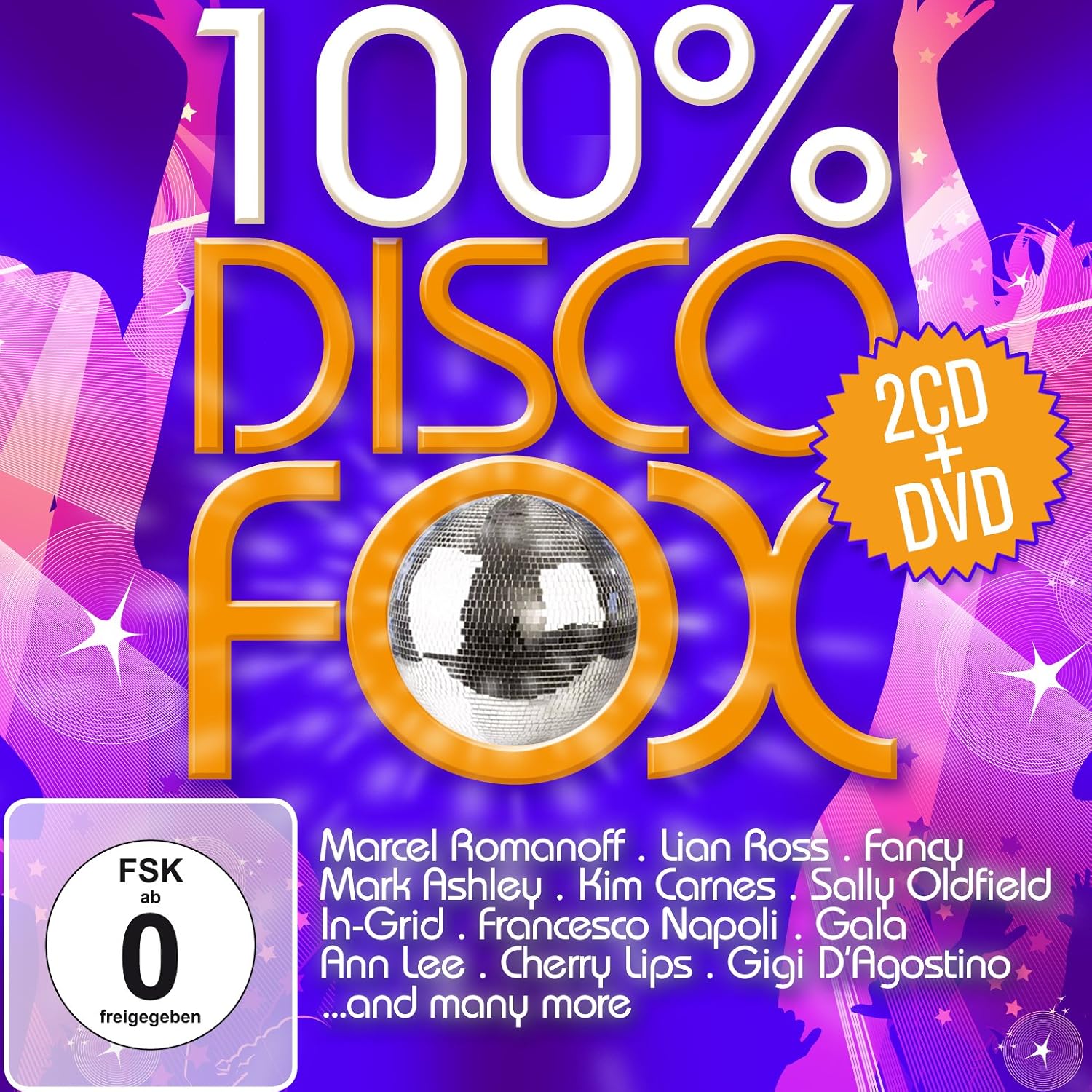 CD - Various Artists - 100% Disco Fox. - 2CD+DVD