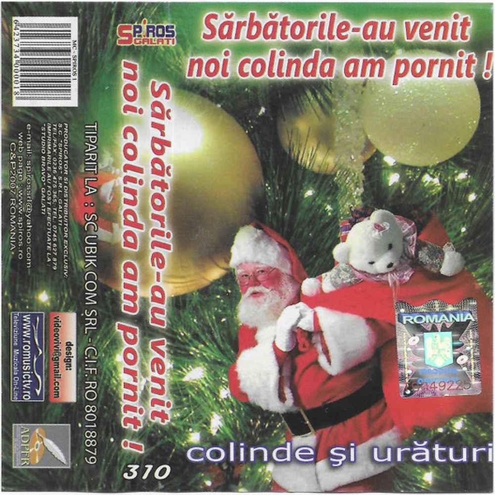 CD - Various Artists - Sarbatorile Au Venit Noi Colinda Am Pornit ! - CD