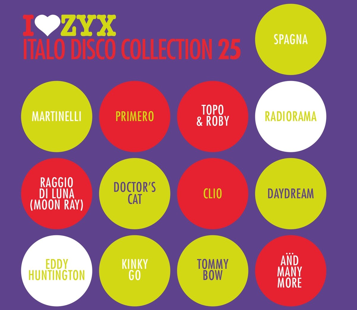 CD - Various Artists (Radiorama, Eddy Huntington, Primero) - ZYX Italo Disco Collection 25 - 3CD
