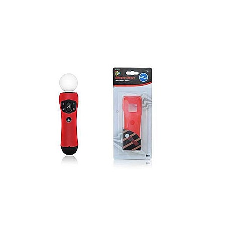 Accesorii Gaming - SILICONE SLEEVE FOR PS MOVE - ROSU-Huse