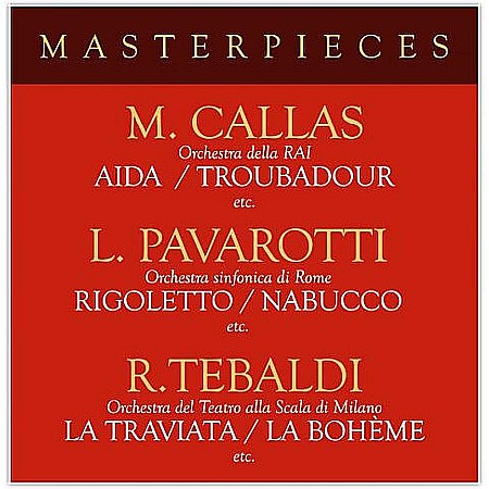 CD - Pavarotti/Callas/Tebaldi-Opera Masterpieces-Verdi-4CD
