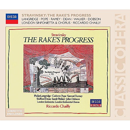 CD - Stravinsky/ Riccardo Chailly, Langridge, Pope, Ramey, Dean, Walker, Dobson, London Sinfonietta & Chorus - The Rakes Progress - 2CD