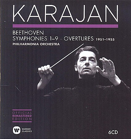 CD - Elisabeth Schwarzkopf, Marga HOffgen, Ernst Haefliger, Otto Edelmann, Chor der Gesellschaft der Musikfreunde Wien, Philharmonia Orchestra, Herbert von Karajan-Beethoven: Symphonies 1 - 9 & Overtures (