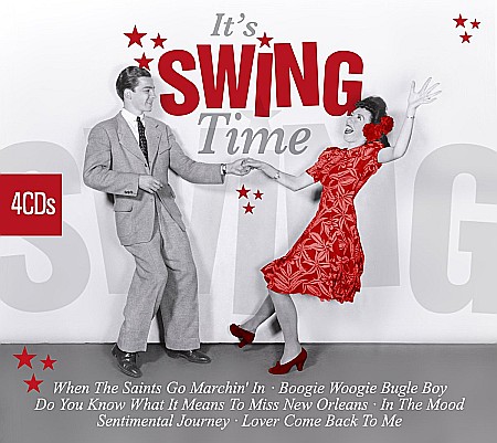 CD - Various Artists (Ella Fitzgerald, Billie Holiday, Louis Armstrong, Fred Astaire) - It'S Swing Time - 4CD