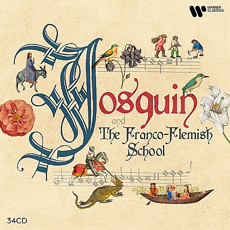 CD - Various Artists (Andrew Parrott, David Munrow, Anthony Rooley)-Josquin & The Franco-Flemish School-34CD