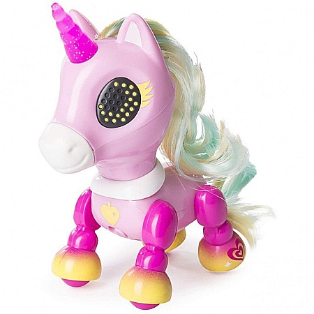 Jucarii & Distractie - Jucarie interactiva Spin Master Zoomer Zupps Unicorn Charm cu lumini si sunete