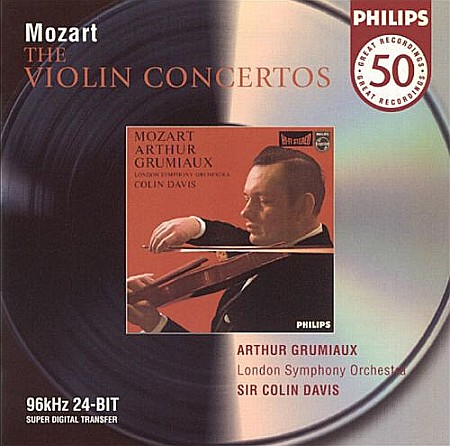 CD - London Symphony Orchestra, Sir Colin Davis, Arthur Grumiaux - Mozart: Violin Concertos - 2CD