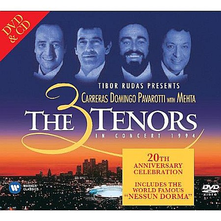 DVD - Jose Carreras, Placido Domingo, Luciano Pavarotti-The 3 Tenors In Concert 1994-CD+DVD