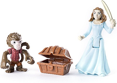 Jucarii & Distractie - Set 2 figurine Spin Master Piratii din Caraibe Monkey Jack si Carina Smyth