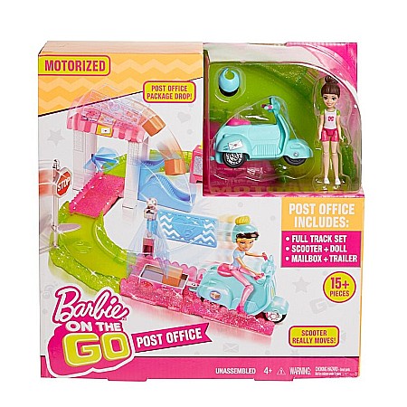 Jucarii & Distractie - Set de joaca Barbie cu scuter si pista