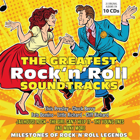 CD - Various Artists  (Bill Haley & His Comets, Fats Domino, The Platters) - Rock N Roll Soundtracks - 10CD