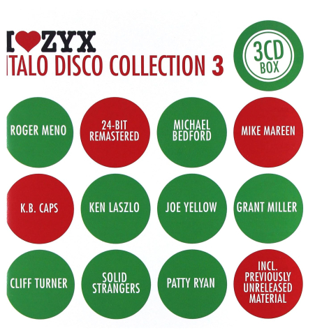 CD - Various Artists (Ken Laszlo, Radiorama, Cliff Turner) - ZYX Italo Disco Collection 3 - 3CD