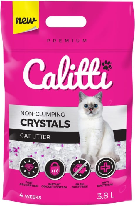 Asternut igienic pentru pisici, Calitti, cristale, 3.8 L [1]