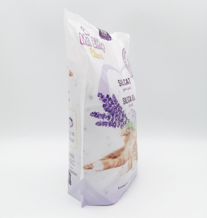 Asternut igienic pentru pisici Mr. Biffy, Silicat, Lavanda, 7.6L [2]