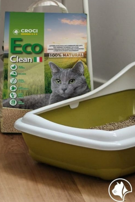 Asternut igienic vegetal pentru pisici Croci Eco Clean, 6L [2]