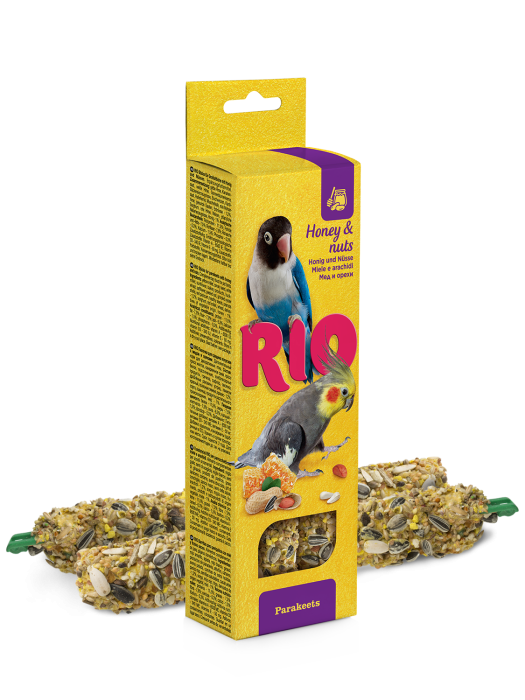 Batoane cu miere si nuci pentru perusi Rio, 2 x 75g