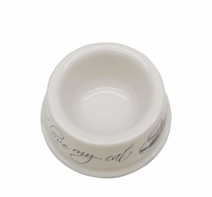 Castron pentru pisici Tatrapet, 250 ml, antiderapant, alb [3]
