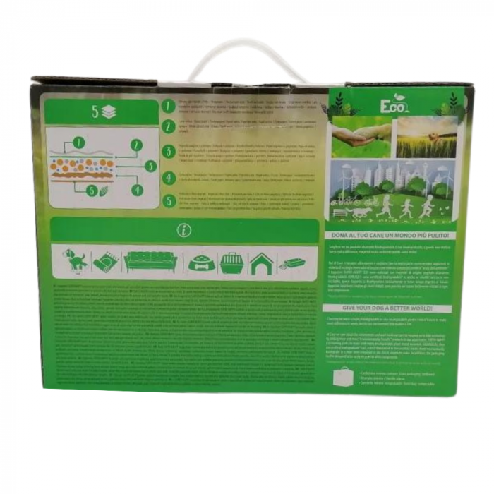 Covorase absorbante pentru caini Croci Super Nappy Eco, 57 x 54 cm, 14 bucati [4]