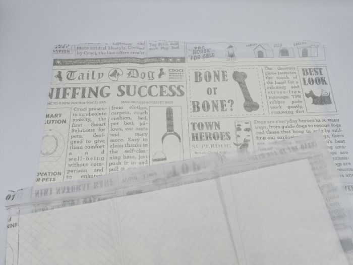 Covorase absorbante pentru caini Croci Super Nappy, model Newspaper, 57 x 84 cm, 30 bucati [2]