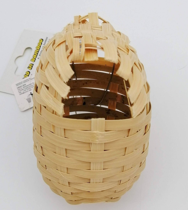 Cuib pentru pasari Croci, din bambus, 10 x 12 cm [5]